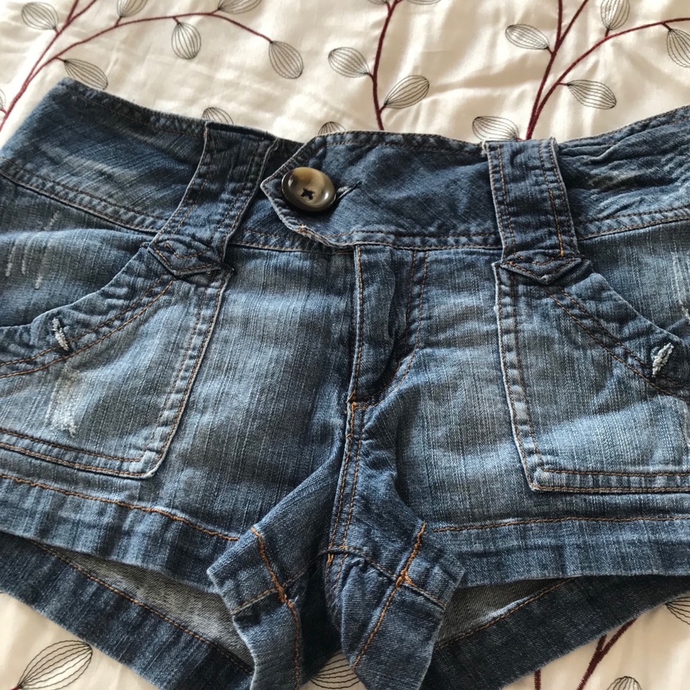 EUC Mission denim jean shorts